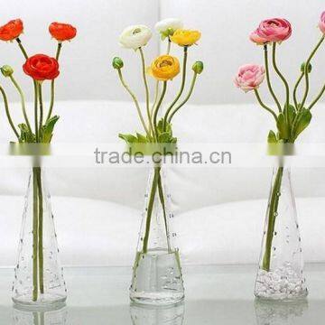 Home & Gardon Decoration Glassware Hobnail Pattern Single Flower Vase Wholesale