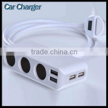 Car Charger 4 Usb Port Charger For Mobile Phone Charger