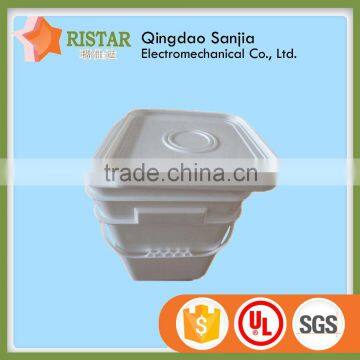 Custom innovative new plastic products white pail square plastic bucket for sale