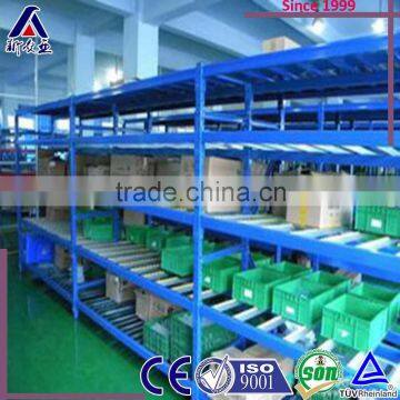 Factory productionline use Carton pallet flow wheel rack and shelving