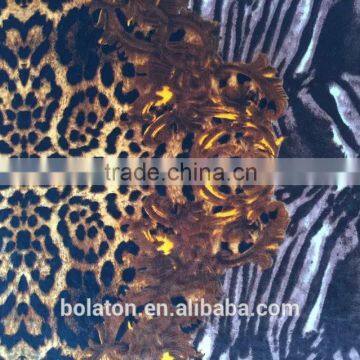 Luxury and Sexy Leopard Print With Flowers KS Velvet Fabric for Adult Age Group Garments photo-4