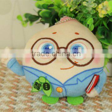 China tertiary referral center partner customize Pendant decoration Stuffed & Plush Toy peach LOGO embroidery