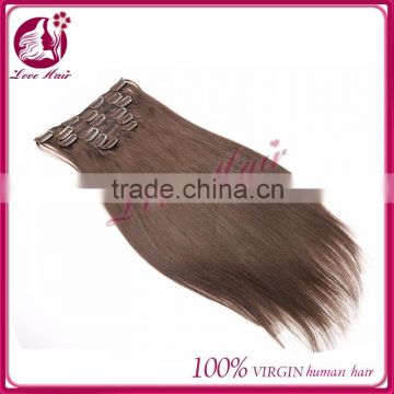 Most Popular Malaysian virgin hair products 100 unprocessed Clip in hair extension