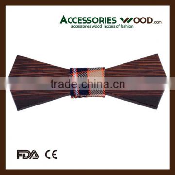 Hot selling Fashionable CUSTOMIZED your logo natural Wooden Bow Tie