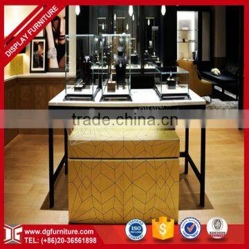 Commercial mall wood counters display unit showcase solution