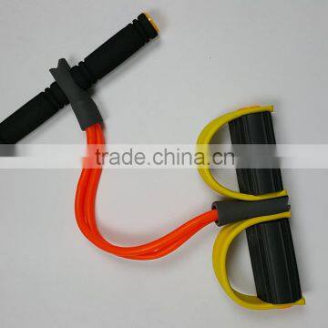 Bodybuilding Expander Elastic Pull Rope, Foot Abdomen Trainer, Sit-ups Training Equipment, Pedal Fitness Latex Tube Foot Elastic