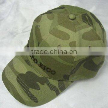 Camouflage Colour Washed Cotton Military Style Caps