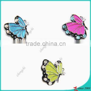 Mixed Color Enamel Butterfly Pendant Charm Bead for Bracelets Necklace