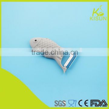 Innovative design cute item fish shape ceramic peeler