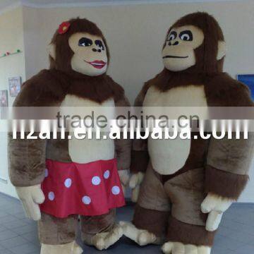 Giant Inflatable Gorilla Couple Costumes for Advertising Decoration