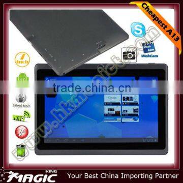 Hot selling! 7 inch capacitive touch android 4.0 allwinner a13 mid