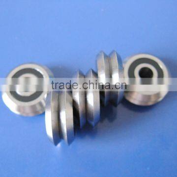 RM1-2RS Stainless Steel Bearings 3/16" V Groove Guide Track Roller Bearings