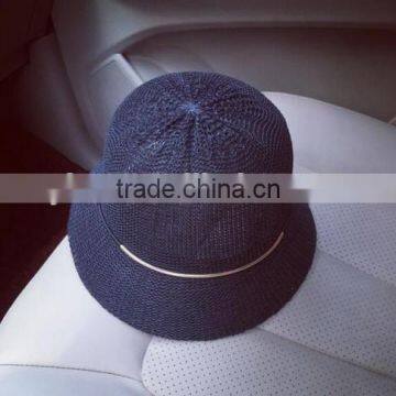2016 Wholesale Latest Design Summer Hollow Out Sun Hat Europe Market Hot Sale Original Straw Cowboy Hat photo-3