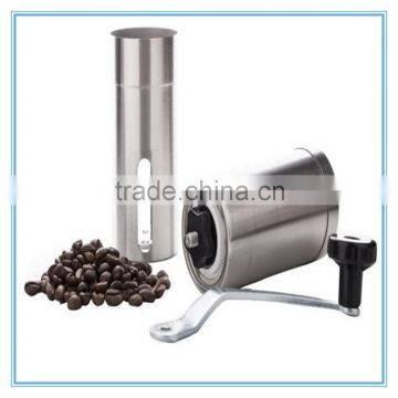 Top quality concial burr manual coffee grinder portable stainless coffee grinder mill