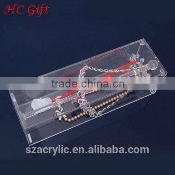 High Transparent Import Small Acrylic Necklace Display Box Jewelry Display Box photo-2