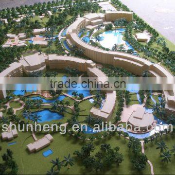 holiday village planning architecture scale hotel model