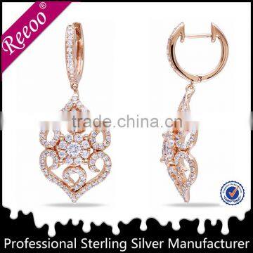 new trend rose gold plating huggies earrings for women