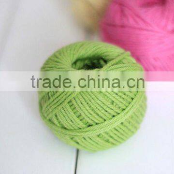 Recycled dyed hand crochet 100% cotton yarn