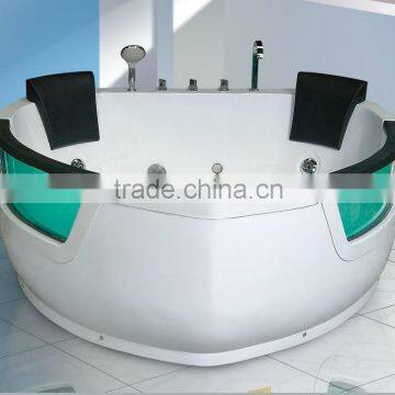 elegant heart shape Acrylic bathroom whirlpool massage bathtub