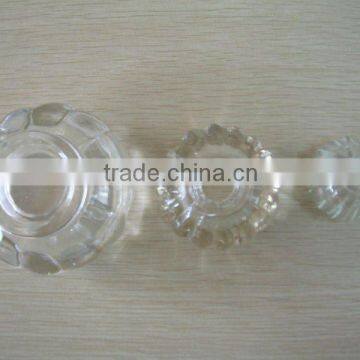 full size clear engraved glass decorative candle jars