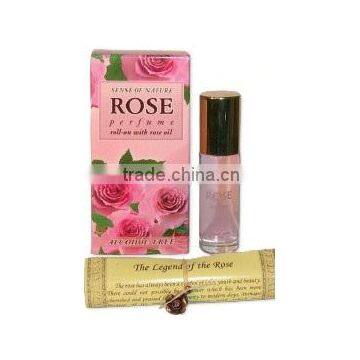 Alcohol free Perfume "ROSE"roll-on with rose oil, 8ml. Paraben Free. Made in EU. Private Label Available.