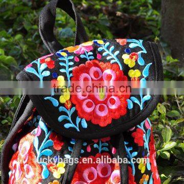 Delicate and Pretty Kids Backpack Handmade Small Funny Cute Kid Bag Beautiful Flower Embroidery Backpack Kid Bag photo-3