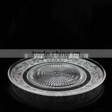 Glass Charger Plates Wholesale With Embossed Design photo-3