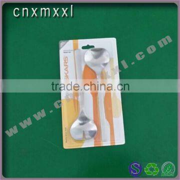 Plastic packaging is a standard packaging for Hardware Blister box for tableware