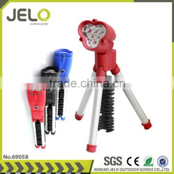 Ningbo JELO Mutil Funciton Tripod 6LED Work Light Outdoor Flashlight