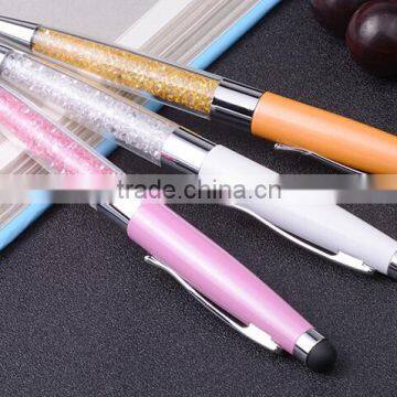 New product fashionable rhinestone stylus pen cute ball pen