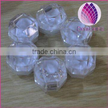 Acrylic Lucid 4x4cm Ring Earring Box Jewelry Package One Bag 100Pcs