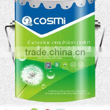 Liquid acrylic emulsion wall paint for exterior