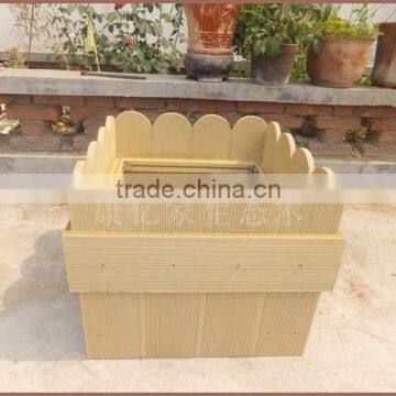 2016 Wholesale cheap outdoor WPC flower planters and vertical pots garden products