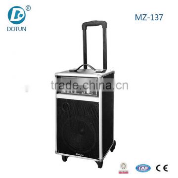 8 inch active portable trolley bluetooth amplifier with led remote MZ-137