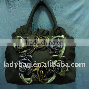 Satin Flower Handbag