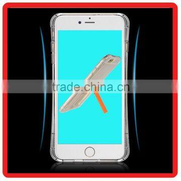 360 Degree Round Plastic Bracket Transparent Tpu Back Cover Cell Phone Accessory Case For Apple Iphone 6 6S Plus photo-6