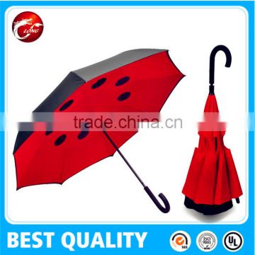 wrinkle-free upside down umbrella ultra-durable fiberglass umbrella popular style inverted umbrella