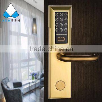 elegant silver password door digital lock