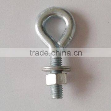 Eye bolt and nut, steel furniture bolt