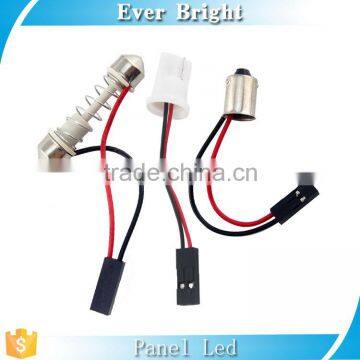 Wholesales Auto White 1206 SMD 22 LEDs Dome Light Round Panel Festoon Bulb w T10 Adapter photo-4