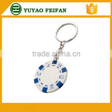 High quality poker key chain key chain poker chip for promotion