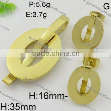 Latest Hot Sepcial Style Wholesale 18k Solid Gold Jewelry Set photo-4
