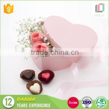 New product high quality wedding valentines heart shape luxury flower box