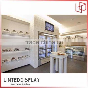 MDF material made wholesale price bakery display counter for cookies