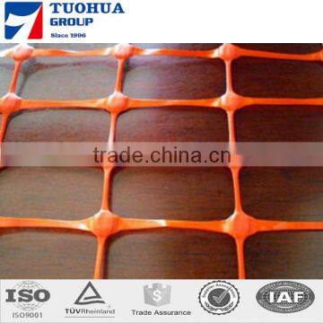 Plastic extruded orange snow fence