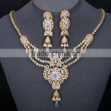 fine 18k gold plated jewelry set necklace