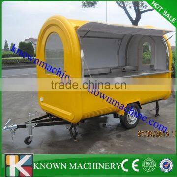 Stainless steel with windows OEC Factory street mobile food vending carts for sale