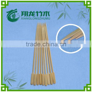 Hot sell without knot round bar bamboo paddle skewer