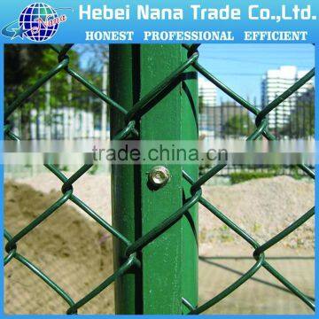 Pvc coated pvc coated chain link wire mesh panel / Chain Link mesh construction fence