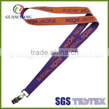 Promotional custom polyester lanyard, woven lanyard, jacquard lanyard